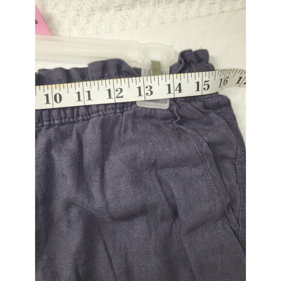 Social Standards Jogger Womens Small Pull On Linen Drawstring Blue High rise - Picture 4 of 11